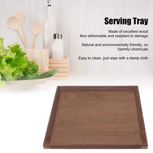 Large Capacity Wooden Serving Tray for Pizza Fruit Snacks Kitchen/Bedroom Use YA - Picture 1 of 18