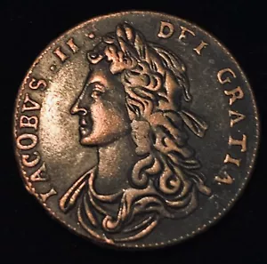1685 🇮🇪 Ireland James II Historical Token - Picture 1 of 15