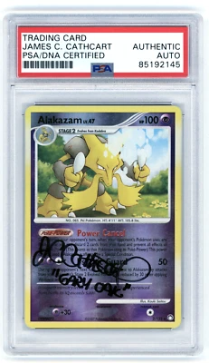 First Ever Signed James Carter Cathcart Alakazam 2/123 Mysterious Treasures - Image 1 of 2