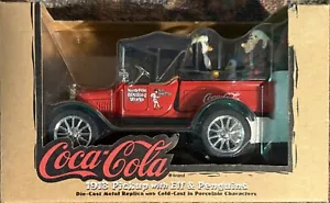 Vintage Coca-Cola Bottling Works 1918 North Pole Pickup Elf&Penguin - Bild 1 von 1