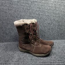 Merrell Boots Womens 9.5 Brown Suede Performance Hiking Winter Half Calf Snow