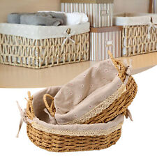2pcs Hand Woven Storage Basket Innovative Rustic Decorative Woven Basket DIY ▷