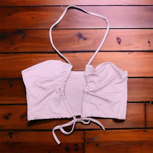 Pink Crop Tube Party Beach Halter Top Size L - Picture 1 of 8
