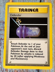 Pokemon Card TRAINER Defender 80/102 Base Set Uncommon 1999 - Picture 1 of 4