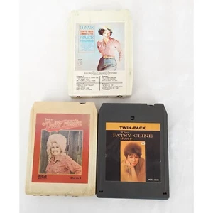 Connie Francis Country, Best OF Dolly Parton, The Patsy Cline Story 8 Track Lot - Picture 1 of 6