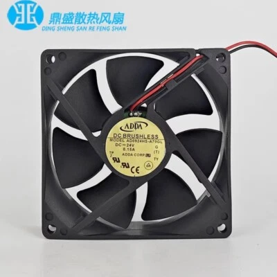 ADDA AD0924HS-A70GL 9025 24V 0.15A 9CM 2-Wire Inverter Cooling Fan - Image 1 of 4