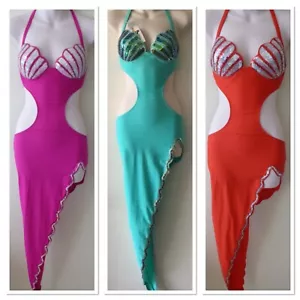 NWT S Ooh La La London $280 Sexy Stripper Gown Sequined Exotic Pole Dancer Dress - Picture 1 of 7