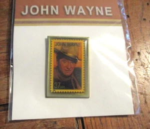 2004 John Wayne USPS Replik 37c Briefmarke Anstecknadel Neu in Verpackung - Bild 1 von 4