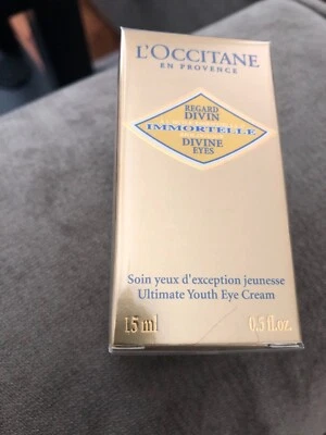L'Occitane Immortelle Divine Eyes Ultimate Youth Eye Cream New In Unopened Box - Image 1 of 3