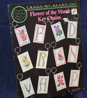 Cross My Heart Counted Cross Stitch Booklet - Flower Of The Month Key Chains