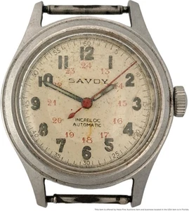 Stunning Vintage Savoy Incabloc Automatic Men’s Wristwatch Bezel to Fix - Picture 1 of 9