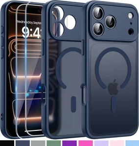 Matt Magnetisch Hülle + Displayglas iPhone 17 Pro Max Air MagSafe Panzerfolie - Bild 1 von 19