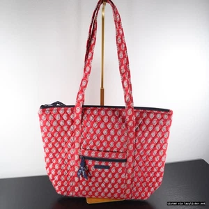 Vera Bradley Tasche rot Paisley gesteppt - Top gebrauchter Zustand - Bild 1 von 9