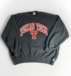 Vintage Texas Tech Red Raiders Sweatshirt Herren Gr. XL Russell Pullover USA 90s - Bild 1 von 7