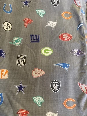 Logotipos de Pottery Barn Teen NFL hoja plana completa/reina gris KC Chiefs Bears Miami Foto 1 de 4
