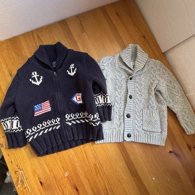 Janie and jack /baby gap cardigan bundle size 18-24 months nautical - Image 1 of 4