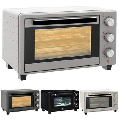 HOMCOM Mini Backofen 21L Pizzaofen Miniofen mit Backblech Grillrost Krümmelblech - Bild 1 von 4