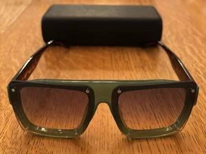 Gafas de sol para hombre John Varvatos raras descontinuadas verde tortuga - Imagen 1 de 5