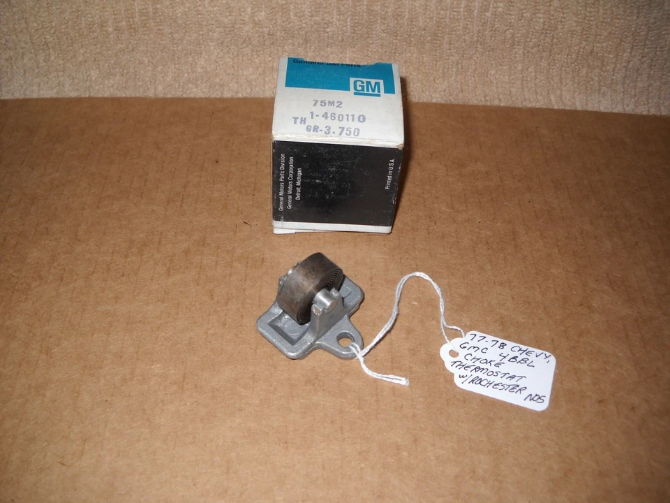 NOS 雪佛兰 GMC 1977 - 1978 阻尼恒温器 带罗切斯特 4 BBL 汽化器 — 第 1/1 张图片