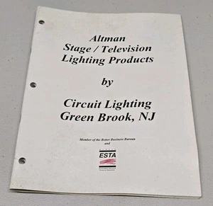 Circuit Lighting Altman Stage Television Lighting Products 1995 Catalog 41 Pgs - Picture 1 of 7