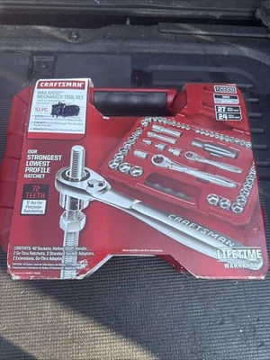 Sexy Sears CRAFTSMAN 51 Piece Max Axess Pass Thru Mechanic's Tool Set 29309 Nos - Image 1 of 4