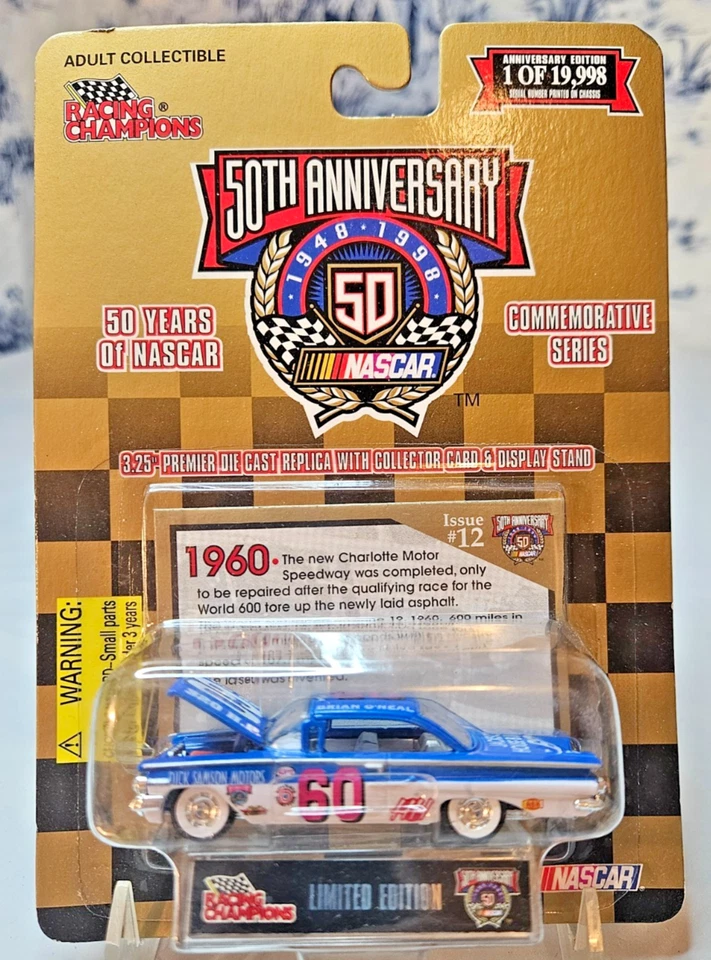 1998 Racing Champions 50th Anniversary, Brian O'Neal No60, Chevy Impala 1:64 - Изображение 1 из 1