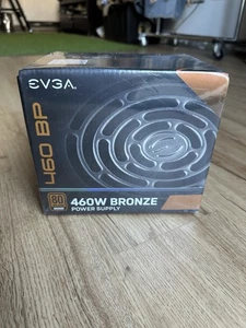 EVGA 460 BP 80+ BRONZE 450W+10W Power Supply (100-BP-0460-K1) NEW! - Afbeelding 1 van 3