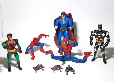 Konvolut Figuren Batman, Robin, Super Man, Spider Man #25/513 - Bild 1 von 4