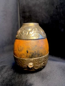 Coppa zucca Argentina Yerba Mate vintage - Foto 1 di 12