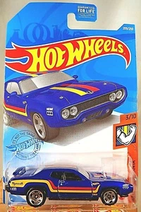 2021 Hot Wheels #209 Muscle Mania 3/10 ‘71 PLYMOUTH ROAD RUNNER Drk Blue w/RS5sp - Picture 1 of 5