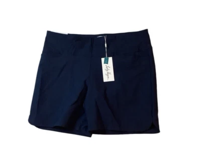 Pantalones Cortos de Golf Dama Hagen Para Mujer 7” Control Abdomen Azul Marino Oscuro Talla 2XL Nuevos con Etiquetas Foto 1 de 4