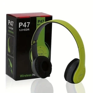 Stereo P47 Bluetooth Headset 5.0 Folding Wireless Sports Headphone iPhone Xiaomi - Picture 1 of 16