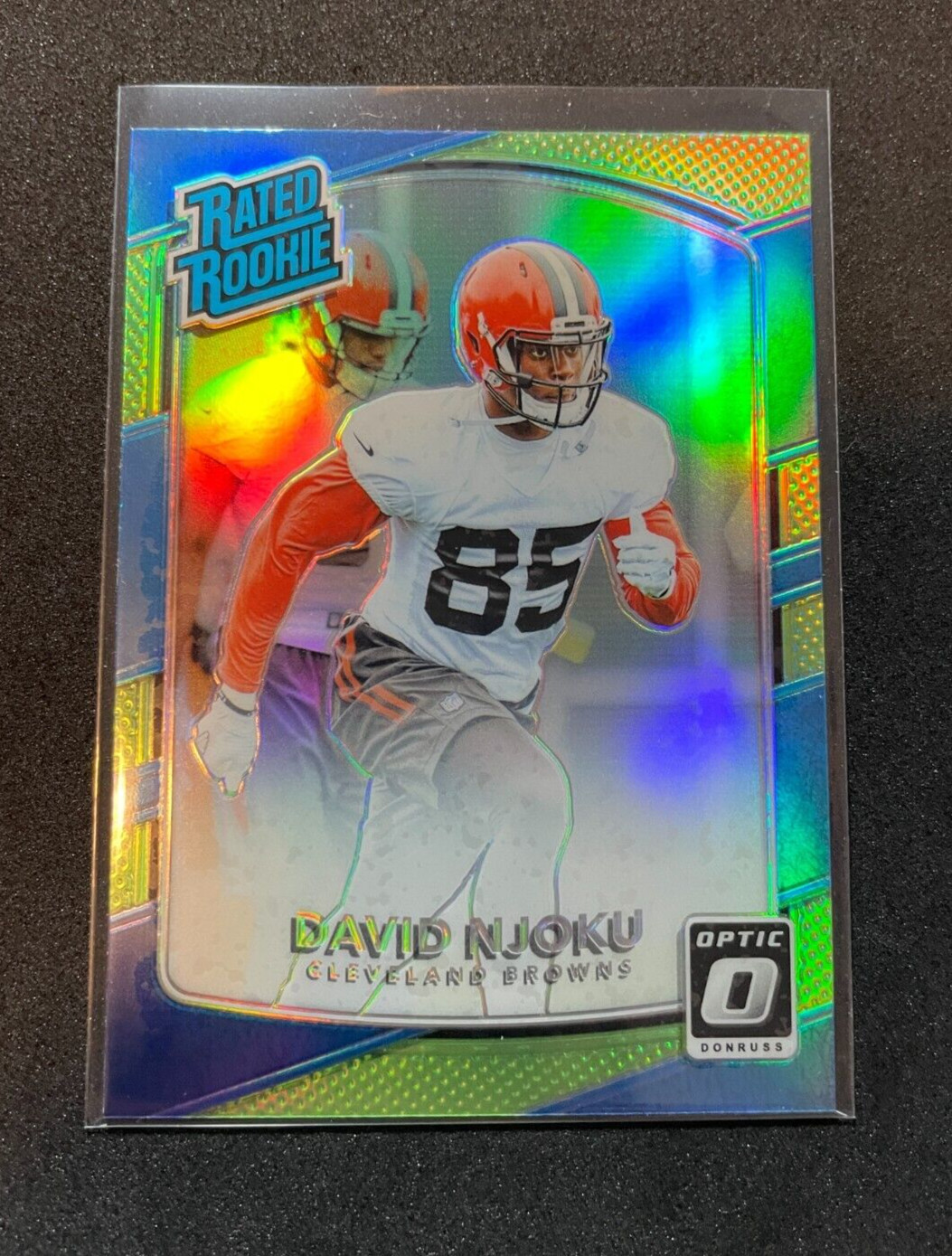 David Njoku 2017 Panini Donruss Optic Rated Rookie #164 Lime Green RC Browns