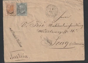 ITALIEN POST AUSLAND, 1879, FEINE COVER "ESTERO", VON TUNIS NACH PRAHA, SIEHE!! - Bild 1 von 2