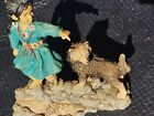 Figurine Jeune Frontier Girl With Wolf 1993, 7 pouces