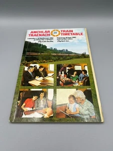 1982 CIE Irish Railway Train Railway Timetable Ireland with Map - Picture 1 of 8