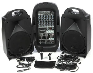 Sistema de megafonía portátil Behringer Europort PPA2000BT de 8 canales con Bluetooth - negro - Imagen 1 de 9