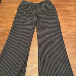 Ann Taylor Signature Fit,Black & Tan Striped Woman Pants, size 4 - Picture 1 of 6