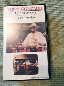 Jerry Gonzalez Conga Mania Educational Drum Video . VHS Excellent