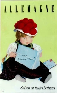 Original vintage poster GERMAN DOLL SALUTE ALL SEASONS c.1950 - Picture 1 of 1