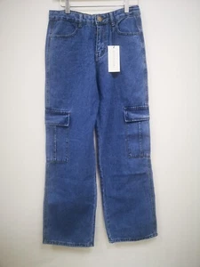 Pixie Girl Mid Blue Utility Jean  - Picture 1 of 3