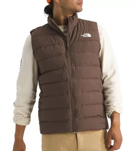 NWT 2024 The North Face Aconcagua 3 Down Puffer Vest Smokey Brown Men's Large - Picture 1 of 10