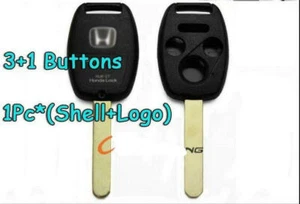 FOR Uncut Replacement Remote Head Key Fob Keyless Entry Honda accord 3+1 Buttons - Picture 1 of 7