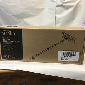 JOYTUTUS 47'' S-Type Snow Broom, Extendable Snow Brush with Foam Handle, 270° R - Picture 1 of 1