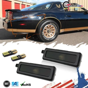 Para 1982-1992 Pontiac Firebird lente ahumada rojo LED luz marcadora lateral trasera parachoques - Imagen 1 de 9