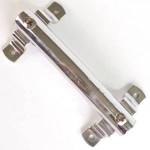 Pearl Bass Drum Rail Tom Mount 4hole L-Arm Chrome Japan 2 3/8"x 4.5" Vintage 60s - Picture 1 of 3