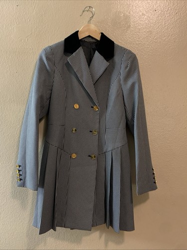 SAINT LAURENT (YSL) Cappotto blazer doppiopetto YSL Yves Saint Laurent nero bianco taglia M come nuovo