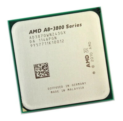 AMD A8-Series A8-3870K AD3870WNZ43GX Quad-Core 3.0 GHz Socket FM1 CPU Processor - Image 1 of 3