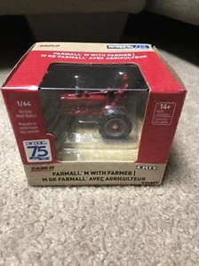 1/64 Ertl 2020 Case IH Farmall  M With Farmer 75th Anniversary - Picture 1 of 3