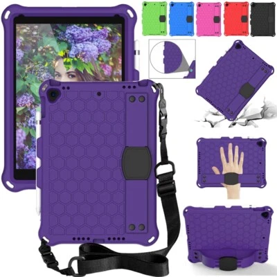 Rubber Stand Case Cover With Strap For iPad Mini Air Pro 1 2 3 4 5/6/7/8/9th Gen - Image 1 of 4